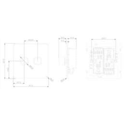 Knightsbridge Screwless 2-Gang 2-Way LED Dimmer Switch  Antique Brass