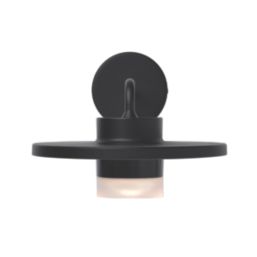 Lutec Plato Outdoor LED Wall Light Black 7W 1000lm