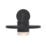 Lutec Plato Outdoor LED Wall Light Black 7W 1000lm