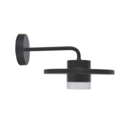 Lutec Plato Outdoor LED Wall Light Black 7W 1000lm