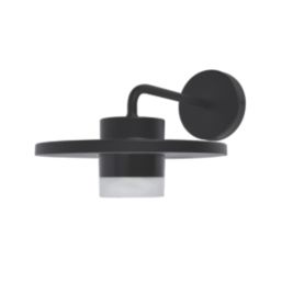 Lutec Plato Outdoor LED Wall Light Black 7W 1000lm