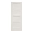 Primed White Wooden 4-Panel Shaker Internal Door 2040mm x 626mm