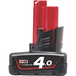 Milwaukee M12 B4 12V 4.0Ah Li-Ion RedLithium Battery