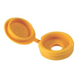 Timco 4-9ga 100 Pack Yellow Plastic Screw Caps