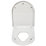 Croydex Hillier Soft-Close with Quick-Release Family Toilet Seat Polypropylene White