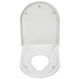 Croydex Hillier Soft-Close with Quick-Release Family Toilet Seat Polypropylene White