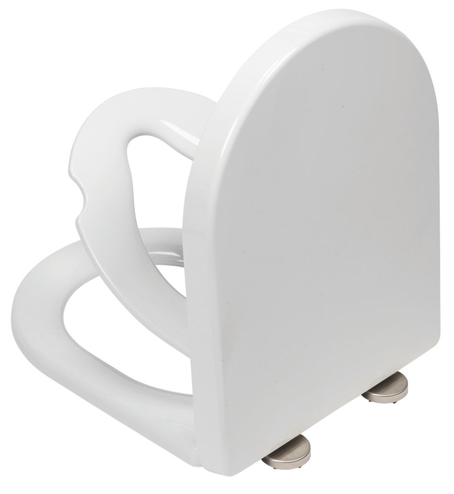 Croydex Hillier Soft-Close with Quick-Release Family Toilet Seat Polypropylene White