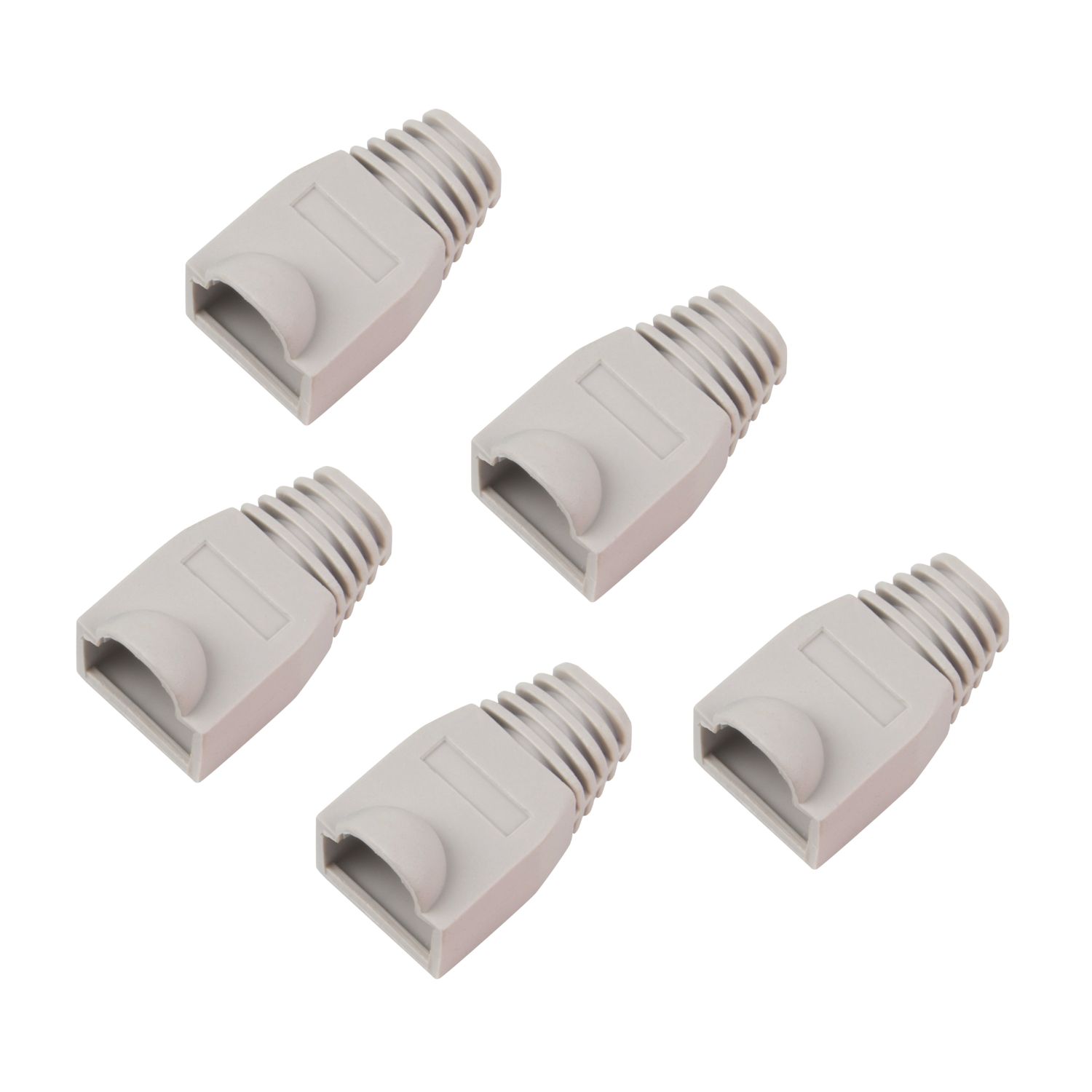 Labgear RJ45 PVC Boots 8mm Grey 5 Pack (703KM)