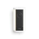 Ring  Mains-Powered White Wireless 4K Outdoor Cylinder Security Camera