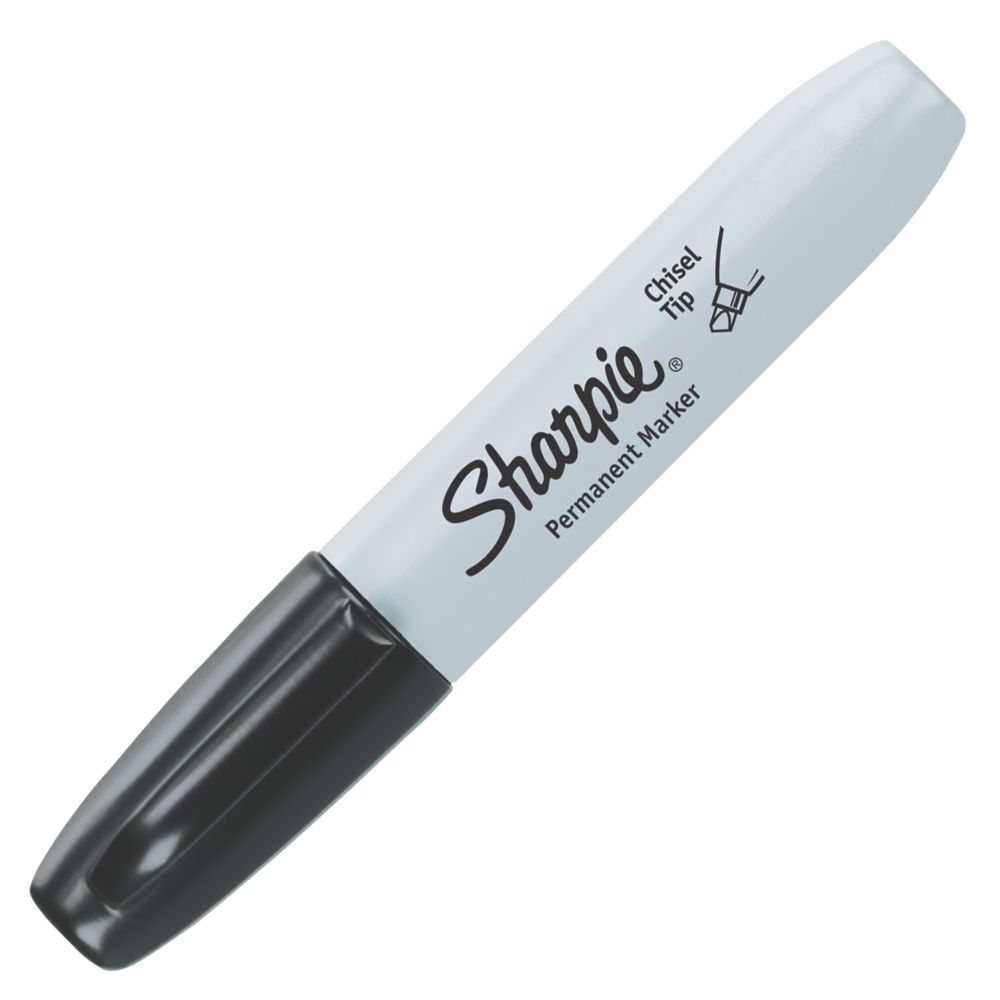 Sharpie Thick Tip Black Permanent Marker 2 Pack - Screwfix