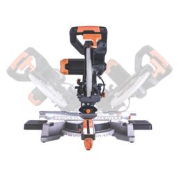 Refurb Evolution R255SMS-DB 255mm  Electric Double-Bevel Sliding Multi-Material Mitre Saw 220-240V