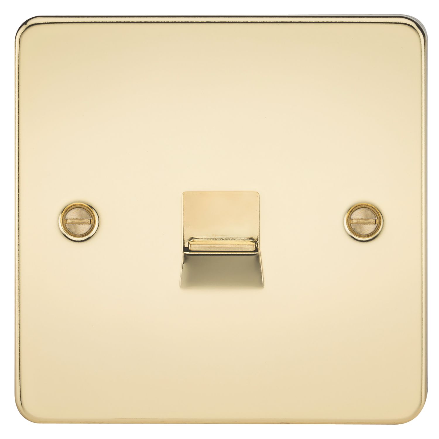 Knightsbridge 1-Gang Master Telephone Socket Polished Brass (703TY)