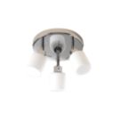 Luxor Cylinder 3-Light Bathroom Spotlight Chrome/White