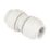 JG Speedfit  Plastic Push-Fit Equal Couplers 22mm 5 Pack
