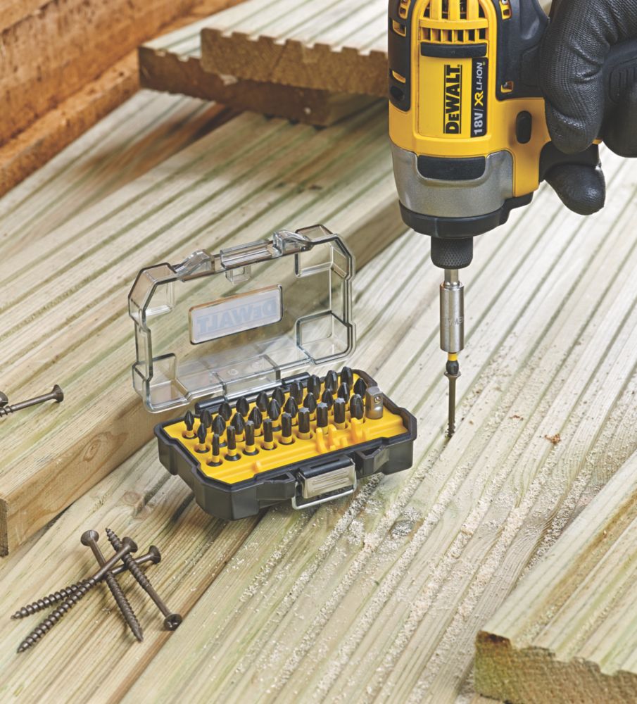 Dewalt drill bit on sale set screwfix