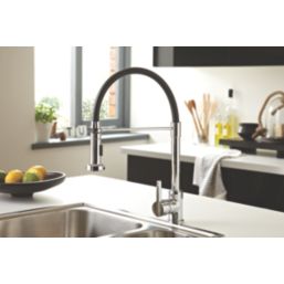 Bristan Liquorice LQR PROSNK C Pull-Out Spray Mono Mixer Kitchen Tap Chrome