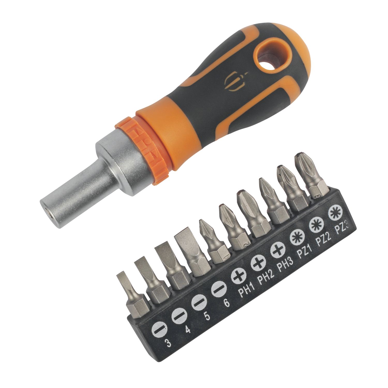 Magnusson Ratchet Screwdriver & Bit Set 11 Pieces (7046V)