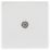 British General 800 Series 1-Gang Coaxial TV Socket White