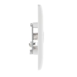 British General 800 Series 1-Gang Coaxial TV Socket White