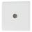 British General 800 Series 1-Gang Coaxial TV Socket White
