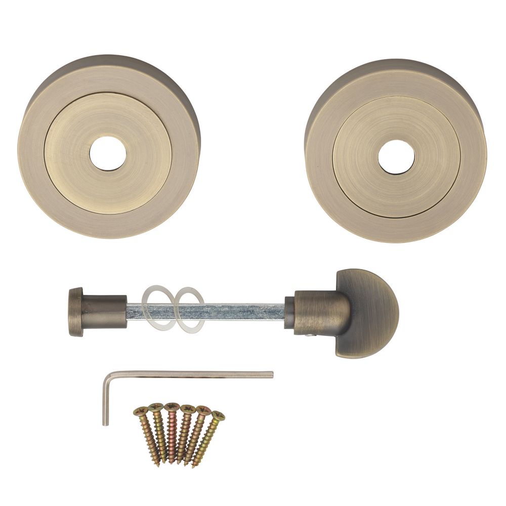 Carlisle Brass Belas Door Handle Pair Antique Brass - Screwfix