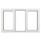 Crystal  Left & Right-Hand Opening Clear Triple-Glazed Casement White uPVC Window 1770mm x 965mm