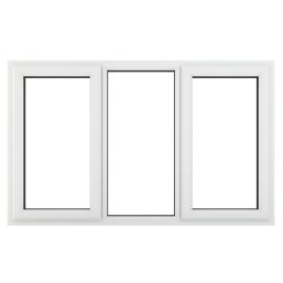 Crystal  Left & Right-Hand Opening Clear Triple-Glazed Casement White uPVC Window 1770mm x 965mm