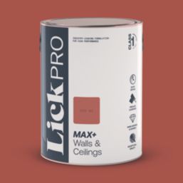 LickPro Max+ 5Ltr Red 02 Eggshell Emulsion  Paint