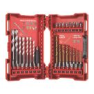 Milwaukee Shockwave 1/4" Hex Shank Mixed Impact Bit Set 39 Piece Set