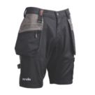 Scruffs Worker Plus Multi-Pocket Holster Work Shorts Black 38" W