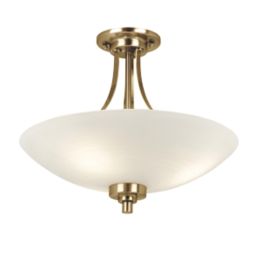 Quay Design Brooke Ceiling Flush Light Antique brass