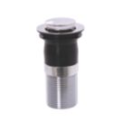 Top-Fix Unslotted Push Button Basin Waste Chrome 60mm