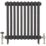 Arroll UK-28 15mm x 1/2" Brushed Nickel Angled Traditional Thermostatic Radiator Valve & Lockshield