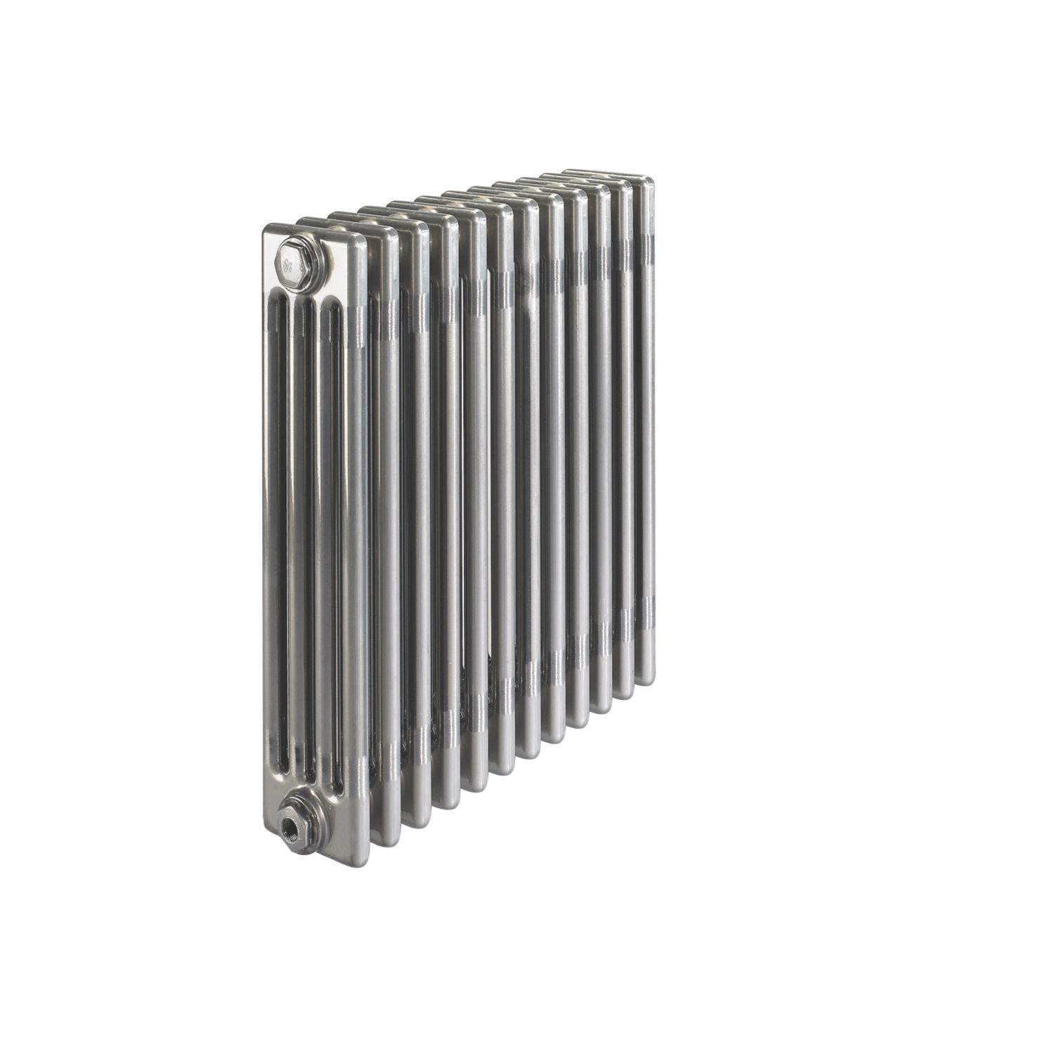 Acova 600mm x 628mm 3540BTU Raw Metal Horizontal 4 Column Radiator (7054P)