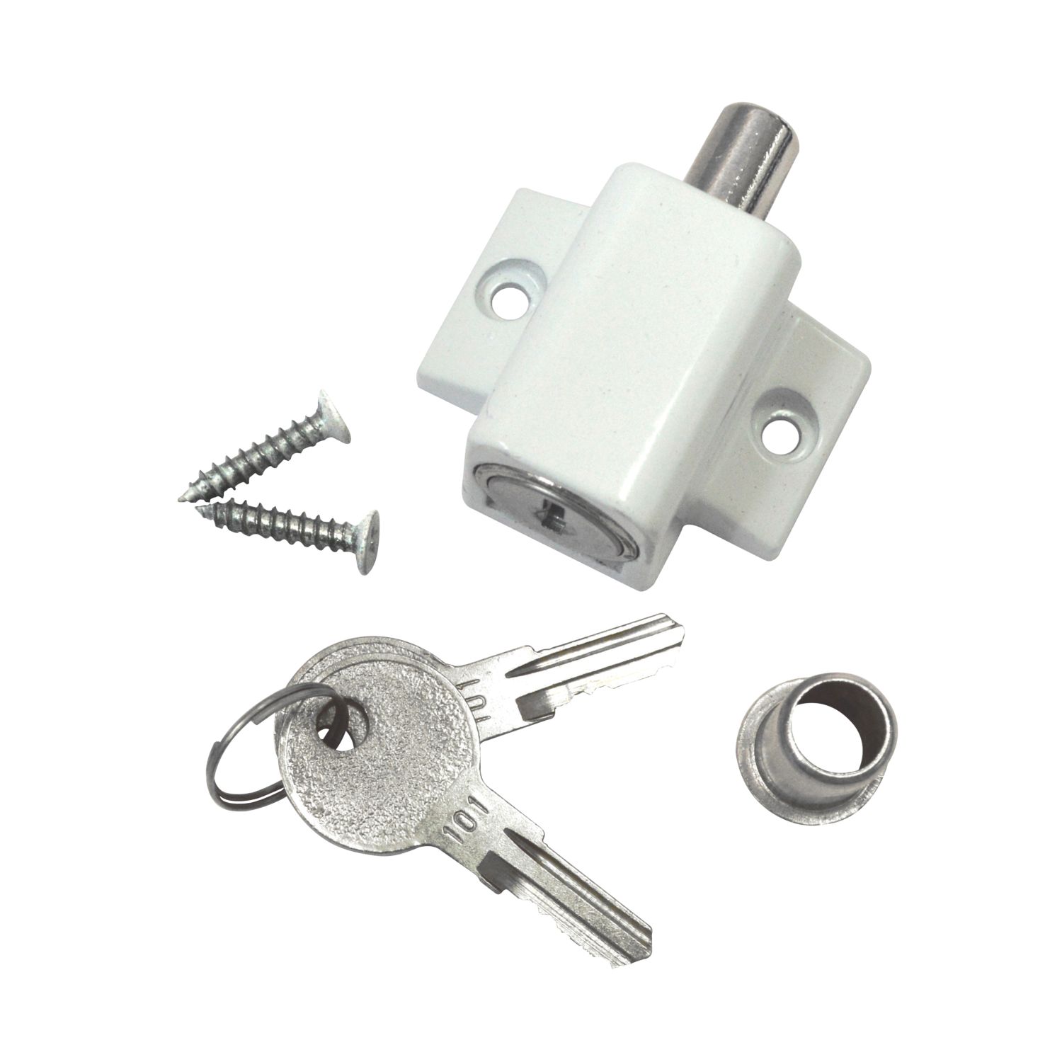 Smith & Locke Patio Door Lock White (7056P)