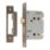 Smith & Locke  Antique Brass Bathroom Mortice Latch 76mm Case - 57mm Backset