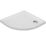 Milan Quadrant Bathroom Shower Tray & Waste White Gloss 900mm x 900mm x 40mm