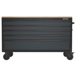 Bunker  5-Drawer Trolley Grey