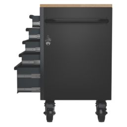 Bunker  5-Drawer Trolley Grey