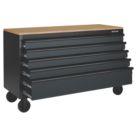 Bunker  5-Drawer Trolley Grey