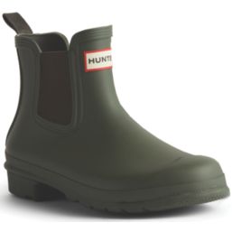 Hunter Original Chelsea Size 5 Womens Dark Olive Non Safety Wellies