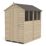 Forest  4' x 6' (Nominal) Apex Overlap Timber Shed with Base