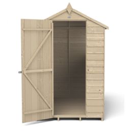 Forest  4' x 6' (Nominal) Apex Overlap Timber Shed with Base