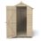 Forest  4' x 6' (Nominal) Apex Overlap Timber Shed with Base