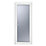 Crystal  Fully Glazed 1-Obscure Light Right-Hand Opening White uPVC Back Door 2090mm x 840mm