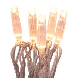 ExtendLite 100 LED Indoor & Outdoor Very Warm White Icicle Christmas Light Chain