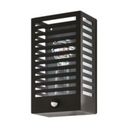 Eglo Alamonte Outdoor Wall Light With PIR Sensor Black
