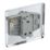 LAP  20A 16AX 1-Gang 2-Way Light Switch  Polished Chrome with White Inserts