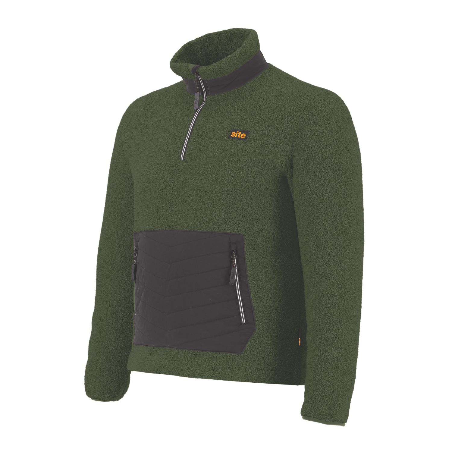 Site Buckner Fleece Green/Black Large 44" Chest (705RT)