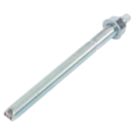 Rawlplug Zinc-Plated Steel Threaded Rods M20 x 260mm 5 Pack